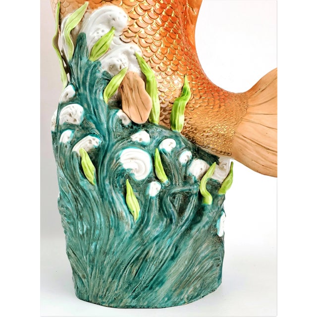 Koi Sculpture - Gold Fish - Huge 27 Inch | Chairish