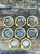Vintage Gilt Bamboo Table Setting Personal Ashtrays - Set of 8 For Sale - Image 10 of 11