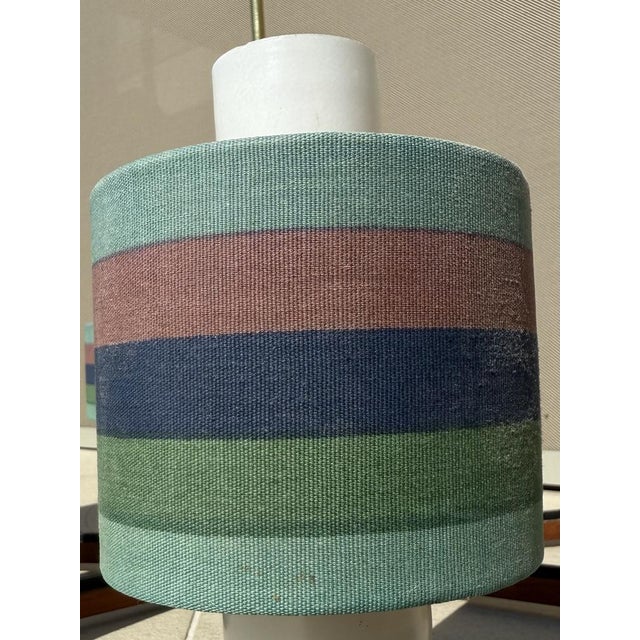 Mid-Century Modern Modern Scandinavian Teak and Opaline Glass Chandelier, Denmark, 1960s For Sale - Image 3 of 8