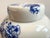 Vintage Chinese Floral Blue & White Qing Ginger Jar Pair With Lotus Petal Border For Sale - Image 11 of 12