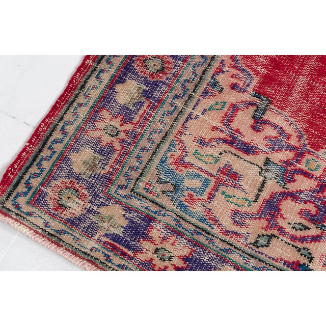 Mid 20th Century Home Decor Oushak Turkish Rug For Sale - Image 6 of 10