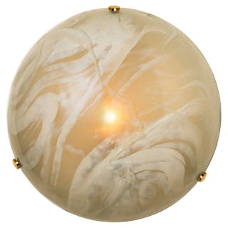 Blown Murano Glass Wall Light or Flush Mount, 1965 For Sale