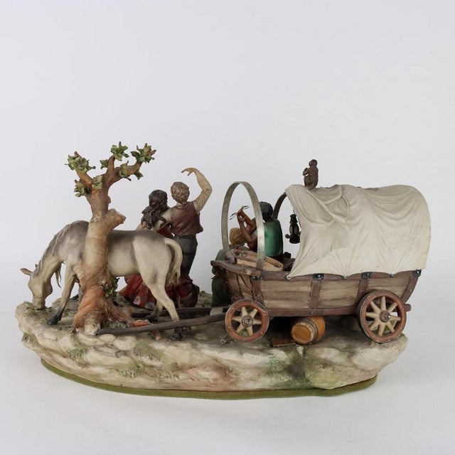 Sandro Maggioni Capodimonte Ceramic Sculptural Group For Sale - Image 11 of 14