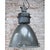 Industrial Large Vintage Industrial Gray Enamel and Glass Pendant Lamp For Sale - Image 3 of 6