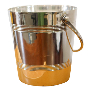 French Silverplate Ice Bucket With Strainer (C. 1930)