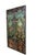 2 Available - Pair of hand painted Maitland Smith wall panels. Features a crackled landscape with monkeys holding peaches...