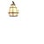 Metal Large Brass Octagonal Wall Lantern, 1960 For Sale - Image 7 of 7