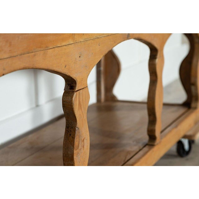 Large 19th Century Irish Pine Potboard Dresser, 1860s For Sale - Image 9 of 16