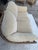 Vintage McGuire San Francisco Rattan & Rawhide Curved Settee For Sale - Image 11 of 17