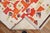 Orange Abstract Vintage Tibetan Rug rug no.j3653 For Sale - Image 8 of 9
