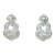 Swarovski Crystal Rhinestone & Pearl Door Knocker Earrings For Sale