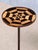 Brown Danish Cabinetmaker Bronze Pedestal Table with Radial Marquetry Top, 1950 For Sale - Image 8 of 11