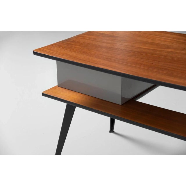 Black Desk by Willy Van Der Meeren for Tubax, 1955 For Sale - Image 8 of 11