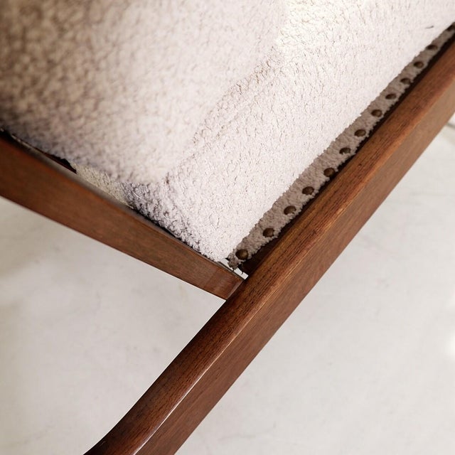 Brown Mid-Century Scandinavian Teak Armchair, 1960s For Sale - Image 8 of 12