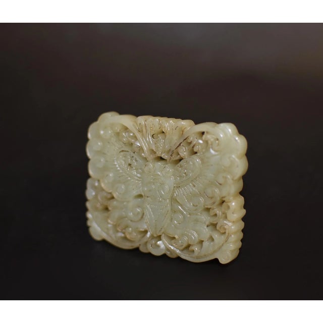 Gemstone Jade Pendant Carving Group - Set of 3 For Sale - Image 7 of 13