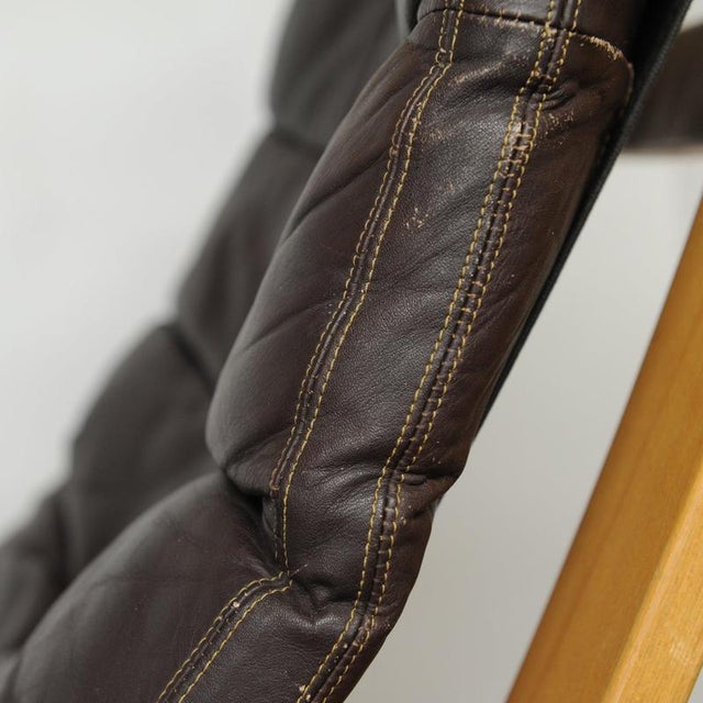 Vintage Danish Leather Lounge Chair from Bramin Møbler, 1970s For Sale - Image 3 of 14