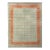 Rug & Kilim’s Border Rug in Mint and Rust, 6x9 For Sale