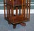 Metal French Military Campaign Brass Inlaid Revolving Bookcase For Sale - Image 7 of 17