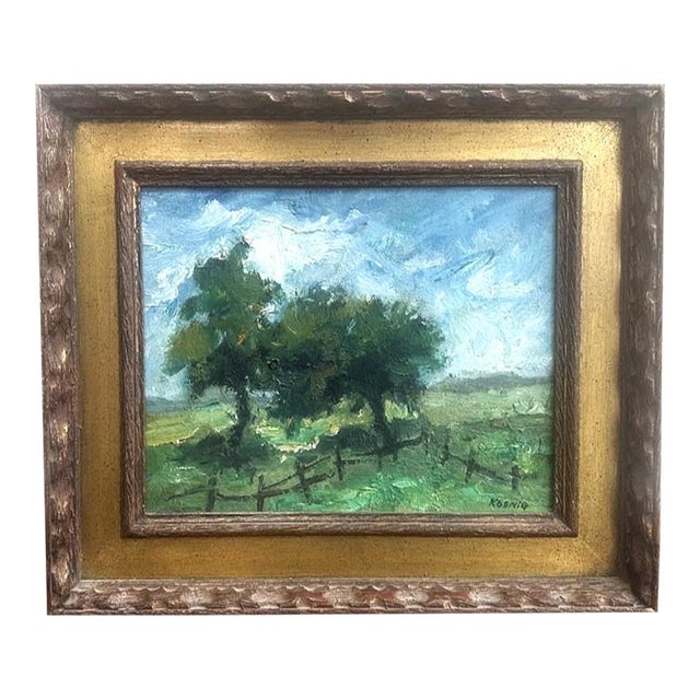 Vintage Oil on Canvas For Sale