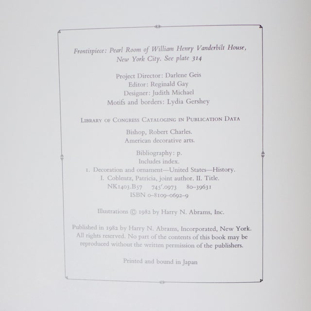 White 1982 American Decorative Arts First Edition Coffee Table Book by Bishop & Coblentz For Sale - Image 8 of 17