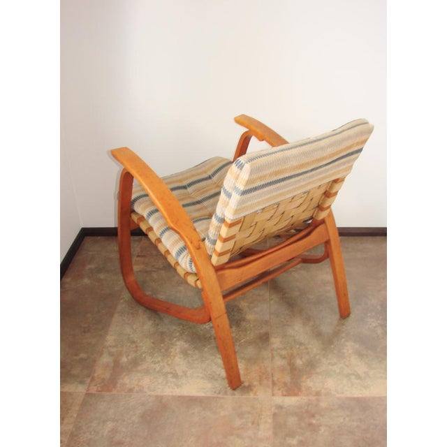 Wood Modernism Armchair by Jan Vaněk for Závody Projekt, 1930s For Sale - Image 7 of 15