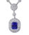 7 Carat Cushion Tanzanite and 13 Carat Diamond Pendant/ Necklace 18 Karat Gold For Sale - Image 11 of 18