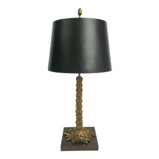 Baker Modern Organic Brass Finished Table Lamp For Sale