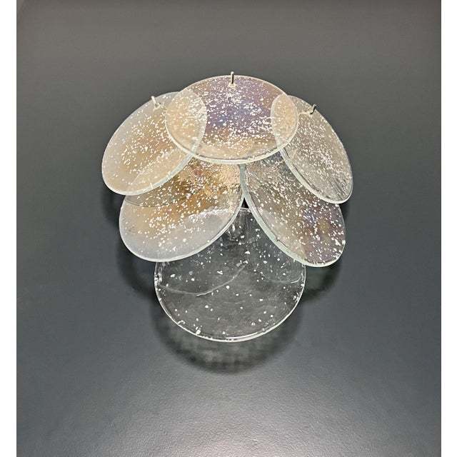 Grit Iridescent Murano Glass Sconces from Vistosi, 1990s, Set of 2 For Sale - Image 12 of 14