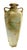 Japanese Antique Hand Painted LFH Nippon Gold Encrusted Lilies Floral Vase. 10 3/4” For Sale - Image 3 of 8