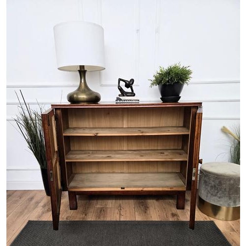 1970s Mid-Century Modern Art Deco Italian Wooden Sideboard, 1970s For Sale - Image 5 of 10