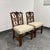 Design Plus Gallery presents a Pair of Vintage Chippendale Side Chairs. The pair showcases carved wood frames with arched...