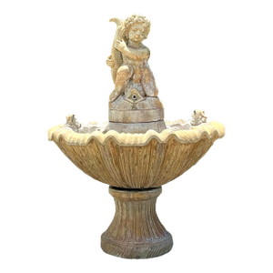 Vintage Regency Cast Stone Fountain