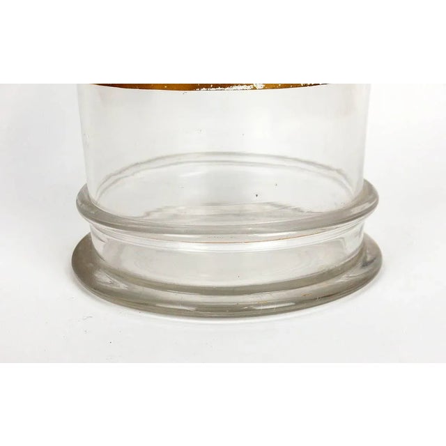 Glass Pharmacy Jar with Cristaux de Soda Inscription For Sale - Image 10 of 11