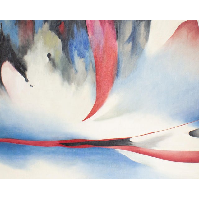 1970s “Something’s Happening” Oil on Canvas Painting by George Joseph Moody For Sale - Image 4 of 9
