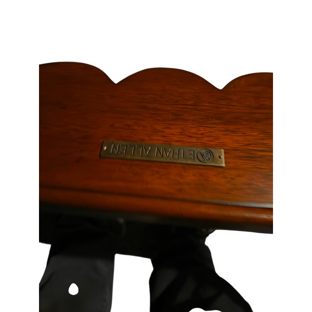 Ethan Allen 18th Century Mahogany Cheval Dressing Mirror Claw Foot Chippendale For Sale - Image 16 of 16