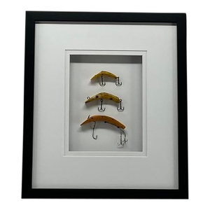 Vintage Framed Fishing Lures