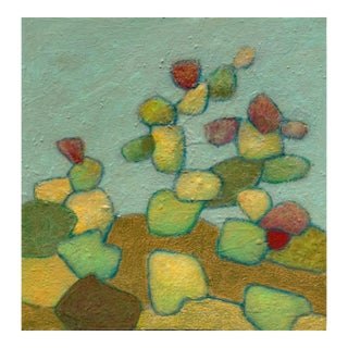 "Orbiting Meadows" Original Mixed Media Abstract by Zac Woodiel For Sale