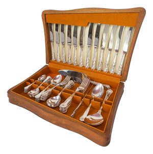 English Cutlery Set for 6 from Smith Seymour LTD Sheffield, 1960s, Set of 52