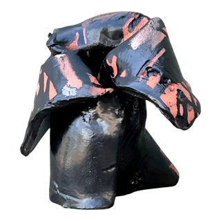 Vintage Ceramic Abstract Sculpture For Sale