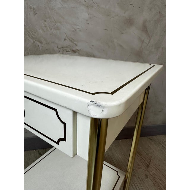 Vintage Metal Bedside Table, 1980 For Sale - Image 12 of 12