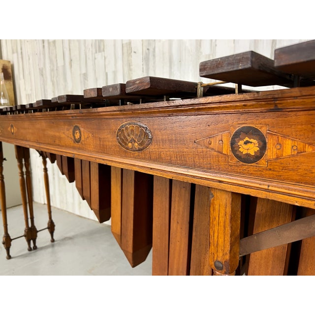 Late 19th Century Edwardian Marquetry Marimba / Xylophone For Sale - Image 5 of 13