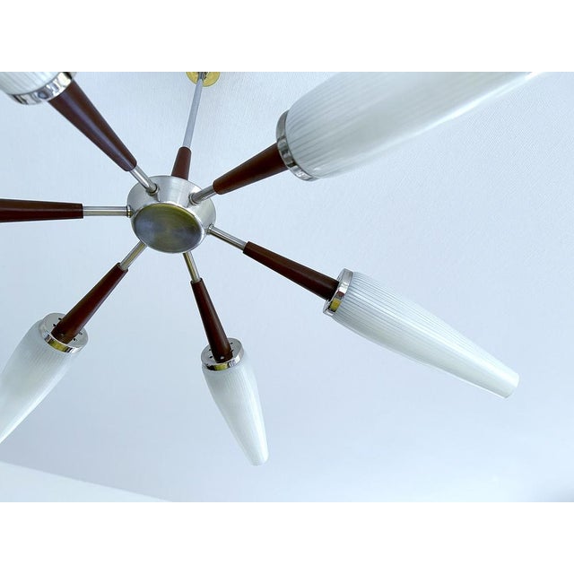 Large Vintage Sputnik Chandelier, 1960s For Sale - Image 17 of 18