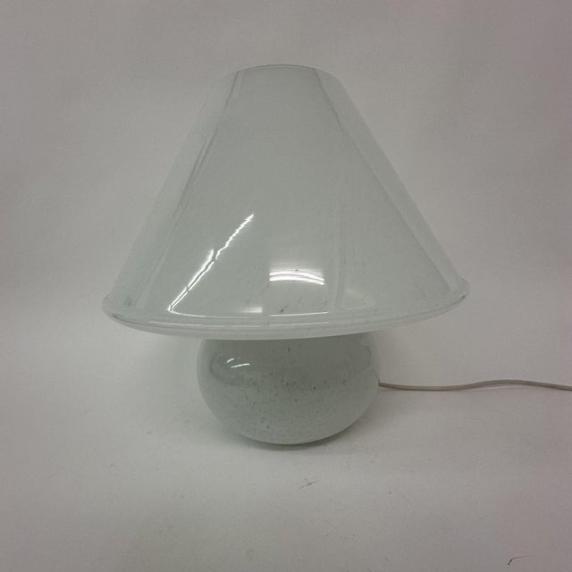 Mushroom Glass Table Lamp from Limburg Glashütte, 1970s For Sale - Image 4 of 16