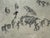 Charming Japanese ink drawing depicting a whimsical procession of anthropomorphic frogs carrying baskets, lantern-like...