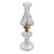 Vintage Cut Glass Hurricane Table Lamp Hollywood Regency Style For Sale