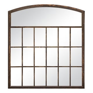 Large Industrial Window Mirror For Sale