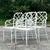 Late 20th Century Vintage Costal “Calcutta” Cast Aluminum Dining Chairs After Brown Jordan - Set of 4 For Sale - Image 5 of 10