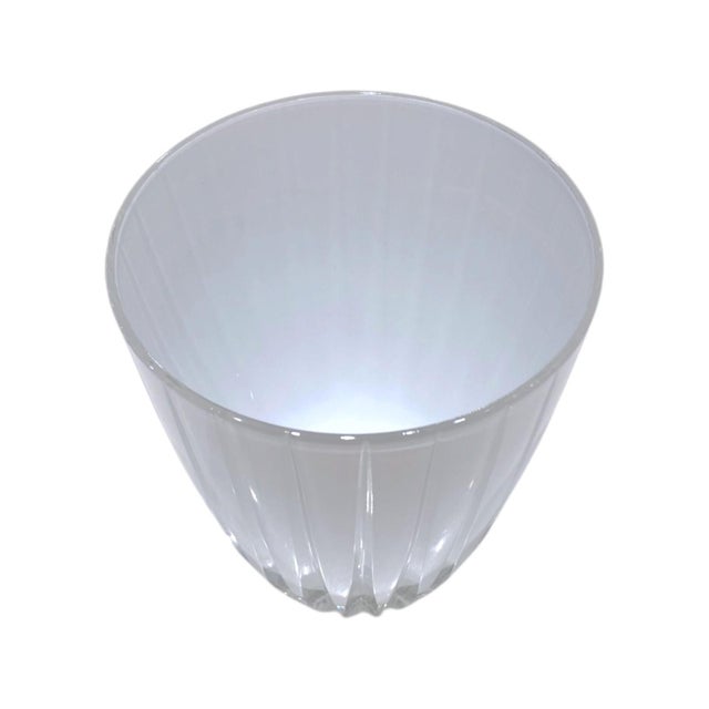 Late 20th Century Late 20th Century Faberge Old Fashioned White Glass Tumbler Blanc De Blanc Ajka Crystal Luxury Drinkware For Sale - Image 5 of 8