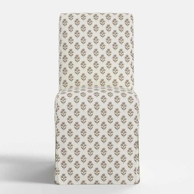 Not Yet Made - Made To Order Stoffer Home x Cloth & Company Lindy Slipcover Dining Chair in Francie Floral Mauve For Sale - Image 5 of 7