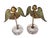 19th Century 19th Century Bronze Doré Byzantine Style Angels on Lucite Stands - a Pair For Sale - Image 5 of 6